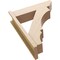 Ekena Millwork 7 1/2-in W x 26-in D x 32-in H Balboa Slat Rough Cedar Woodgrain TimberThane Outlooker, Primed Tan OUTUR075X26X32BOA24RCPR - alternate 3